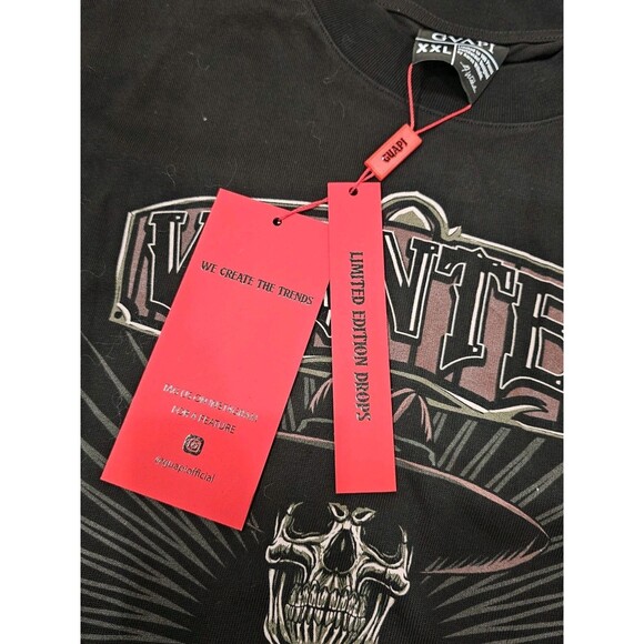 Guapi TShirt Mens 2XL Wanted Dead Or Alive Skeleton Graphic Tee Limited Edition - Picture 6 of 16